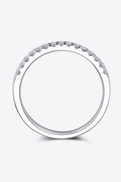 Sparkala™ Platinum-Plated Half-Eternity Ring by Sparkala