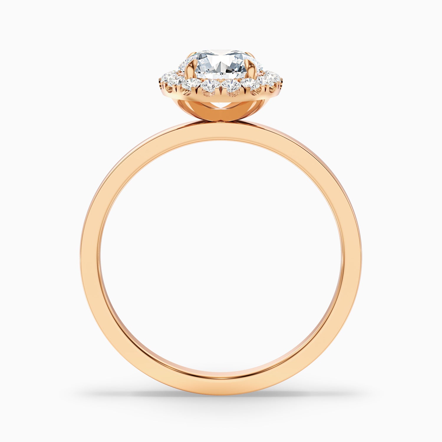 Kara 4.5 Carat Round Halo Lab Grown Diamond Ring in 18k Yellow Gold  DestGlow