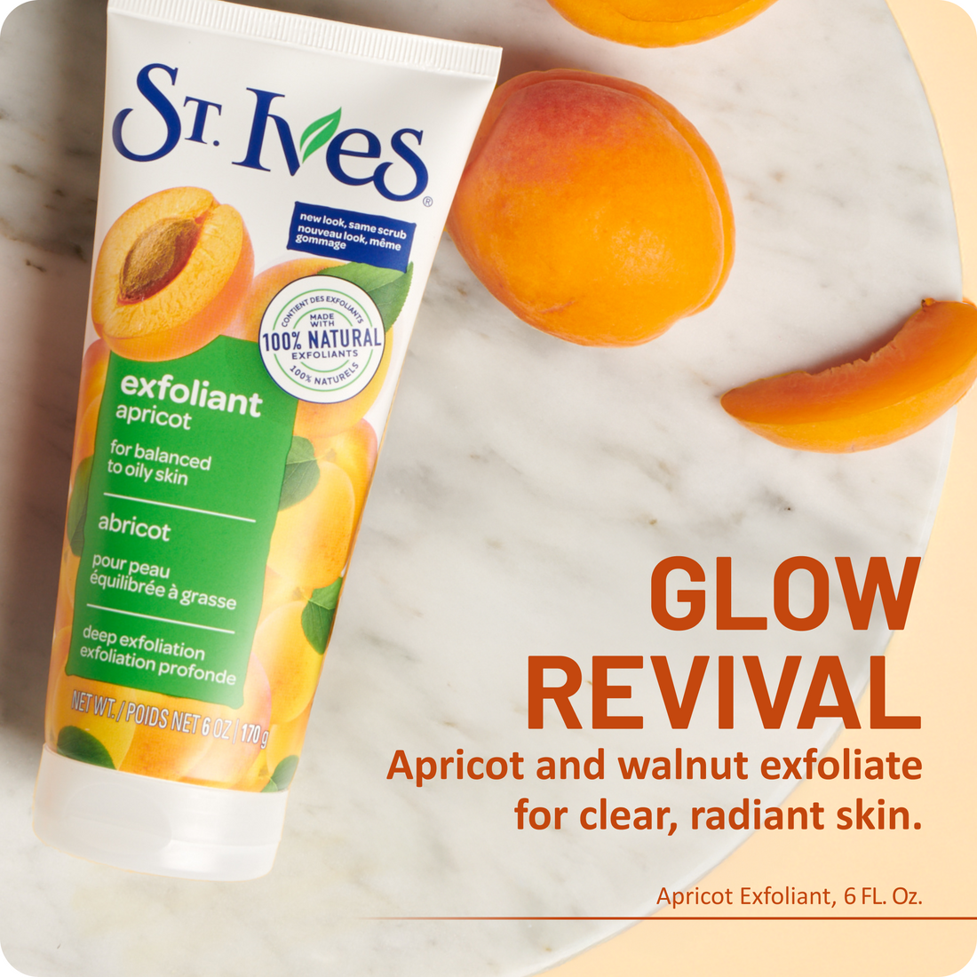St. Ives Fresh Skin Apricot Face Scrub 6 oz  DestGlow