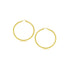 14k Yellow Gold Polished Hoop Earrings (2- mm) by Bids.com