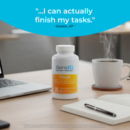 Focus Supplement for Mental Clarity and Concentration by SensIQ