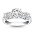 14k White Gold Five Stone Diamond Trellis Engagement Ring by Bids.com