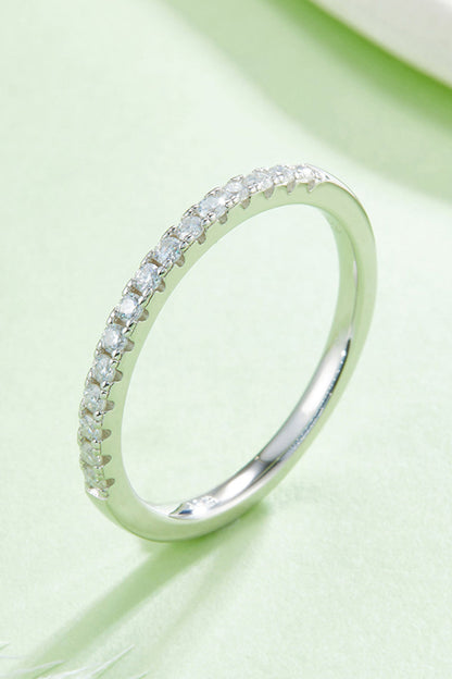 Sparkala™ Platinum-Plated Half-Eternity Ring by Sparkala
