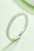 Sparkala™ Platinum-Plated Half-Eternity Ring by Sparkala