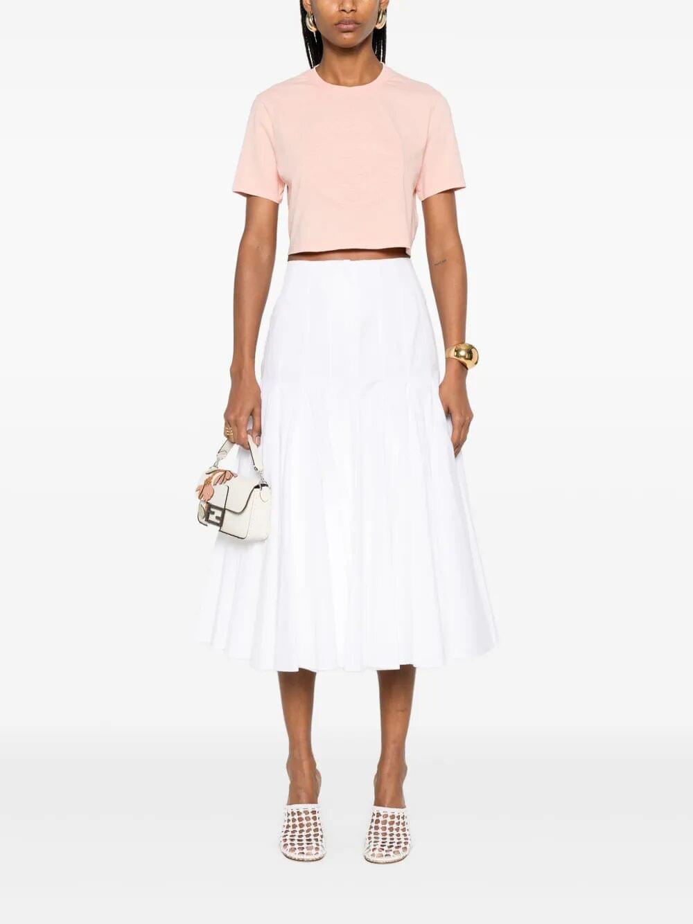 Fendi Women 3D Fendi Roma Cropped T-Shirt