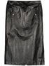 Alexander Mcqueen Women Low Waist Leather Skirt by Luosophy