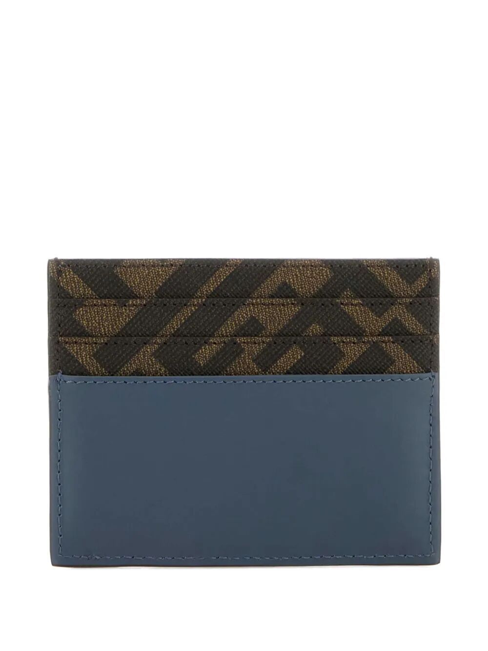Fendi Men Leather And Ff Canvas Squared Card Holder by Luosophy