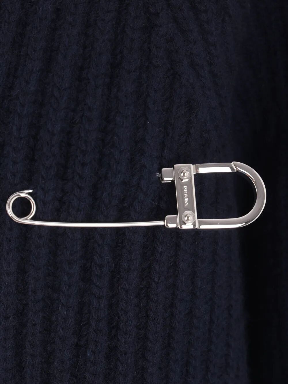 Prada Women Ribbed-Knit Safety-Pin Sweater by Luosophy