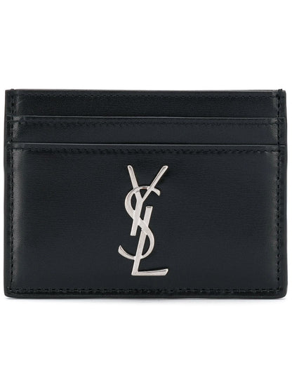 Saint Laurent Men Smooth Leather Cassandre Card Holder by Luosophy