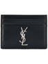 Saint Laurent Men Smooth Leather Cassandre Card Holder by Luosophy