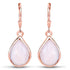 18K Rose Gold Plated 7.60 Carat Genuine Pink Opal .925 Sterling Silver Earrings  DestGlow