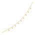14k Yellow Gold Necklace with Round Diamond Charms by Bids.com