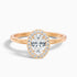 Aisha 3.5 Carat Oval Halo Lab Grown Diamond Ring in 14k Rose Gold  DestGlow