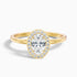 Aisha 3.5 Carat Oval Halo Lab Grown Diamond Ring in 14k Yellow Gold  DestGlow