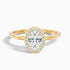 Aisha 1 Carat Oval Halo Lab Grown Diamond Ring in 14k Yellow Gold  DestGlow