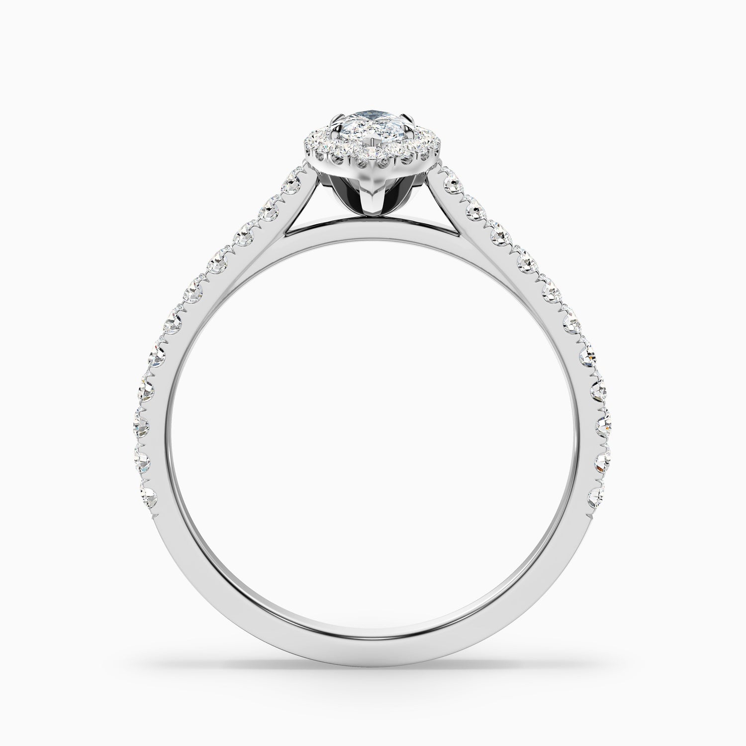 Alexa 1.5 Carat Marquise Halo Pave Lab Grown Diamond Ring in 10k Rose Gold  DestGlow