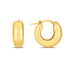 14k Yellow Gold Small Puffy Hoops by Bids.com