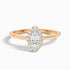Anaya 2 Carat Marquise Halo Lab Grown Diamond Ring in 10k Rose Gold  DestGlow
