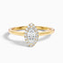 Bria 7 Carat Marquise Halo Moissanite Engagement Ring in 18k Yellow Gold  DestGlow