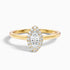 Anaya 3.5 Carat Marquise Halo Lab Grown Diamond Ring in 14k Yellow Gold  DestGlow