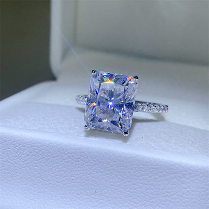 5 Carat Radiant Cut Sparkala™ 925 Sterling Silver Ring by Sparkala