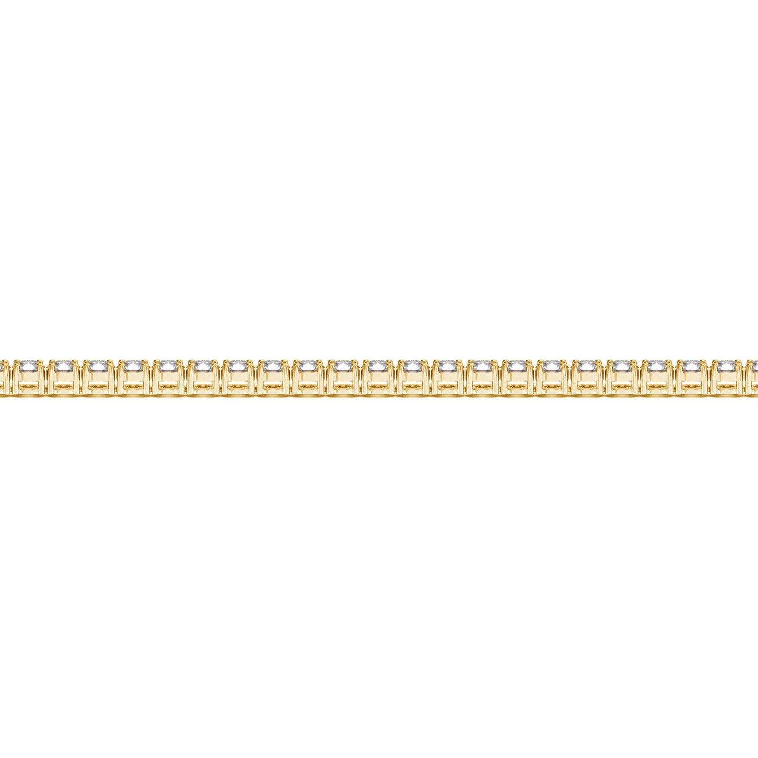 Lab Grown Round Diamond Tennis Bracelet in 14k Yellow Gold (3 cctw F/G VS2/SI1) by Bids.com