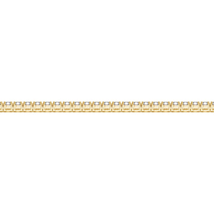 Lab Grown Round Diamond Tennis Bracelet in 14k Yellow Gold (3 cctw F/G VS2/SI1) by Bids.com
