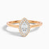 Carla 1 Carat Marquise Halo Lab Grown Diamond Ring in 14k Rose Gold  DestGlow