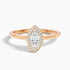 Carla 5 Carat Marquise Halo Lab Grown Diamond Ring in 14k Rose Gold  DestGlow
