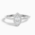 Carla 1.5 Carat Marquise Halo Lab Grown Diamond Ring in 14k White Gold  DestGlow