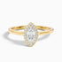 Carla 1 Carat Marquise Halo Lab Grown Diamond Ring in 18k Yellow Gold  DestGlow