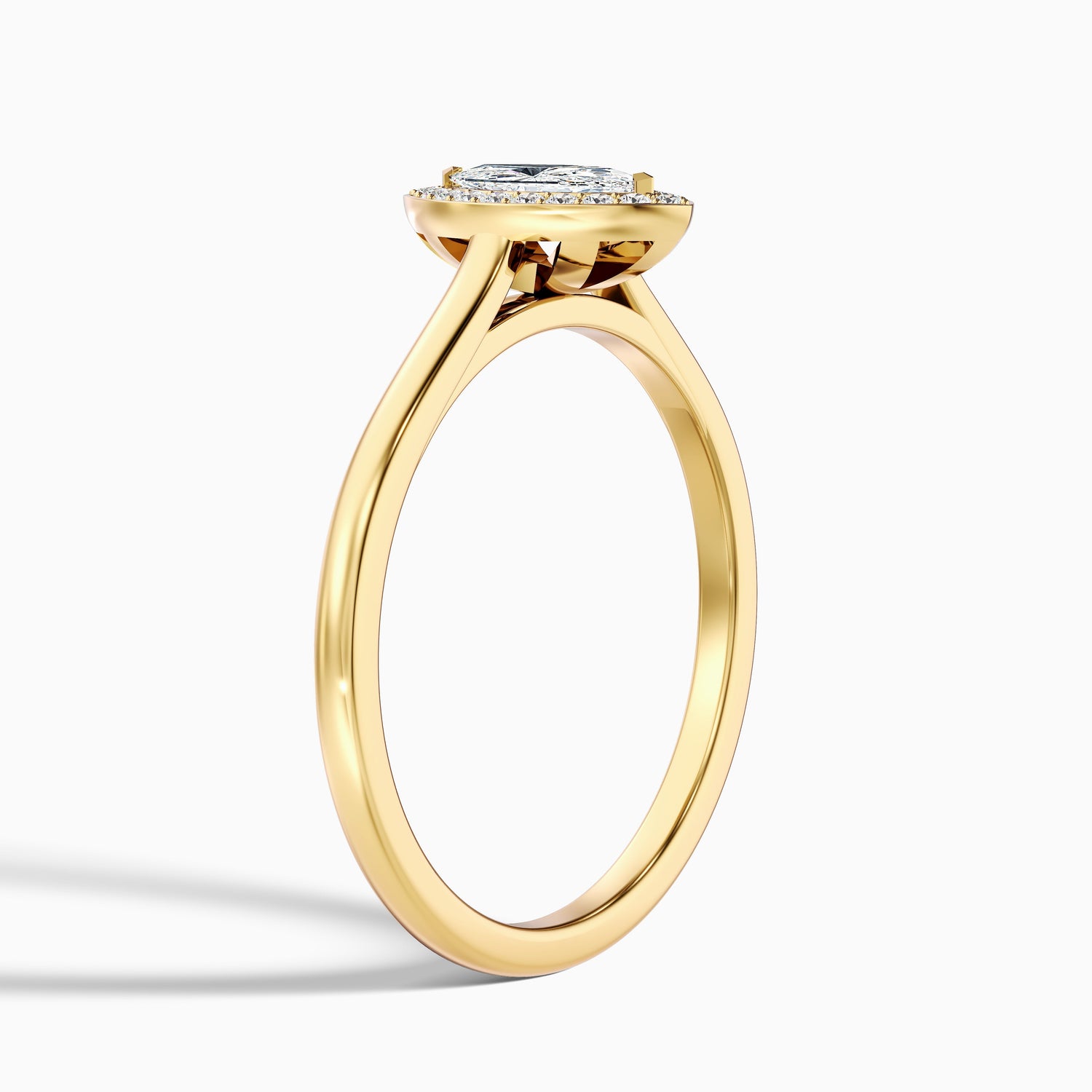 Carla 5 Carat Marquise Halo Lab Grown Diamond Ring in 14k White Gold