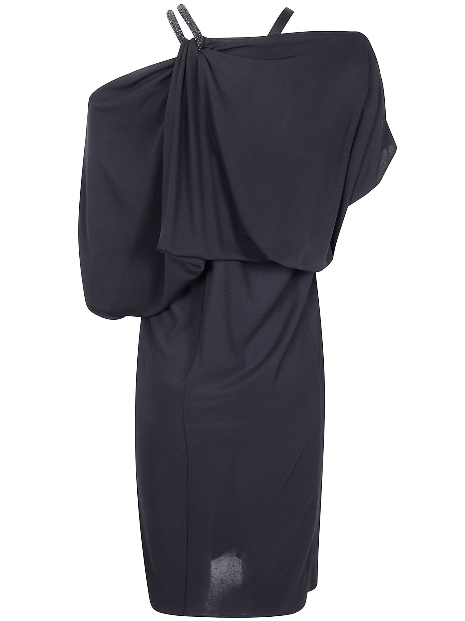 Tom Ford Women Chain Stones Embroidery On Crepe Jersey Cocktail Dress by Luosophy