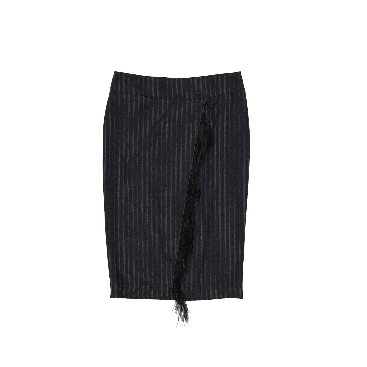 Brunello Cucinelli Wool Striped Skirt Women by Luosophy