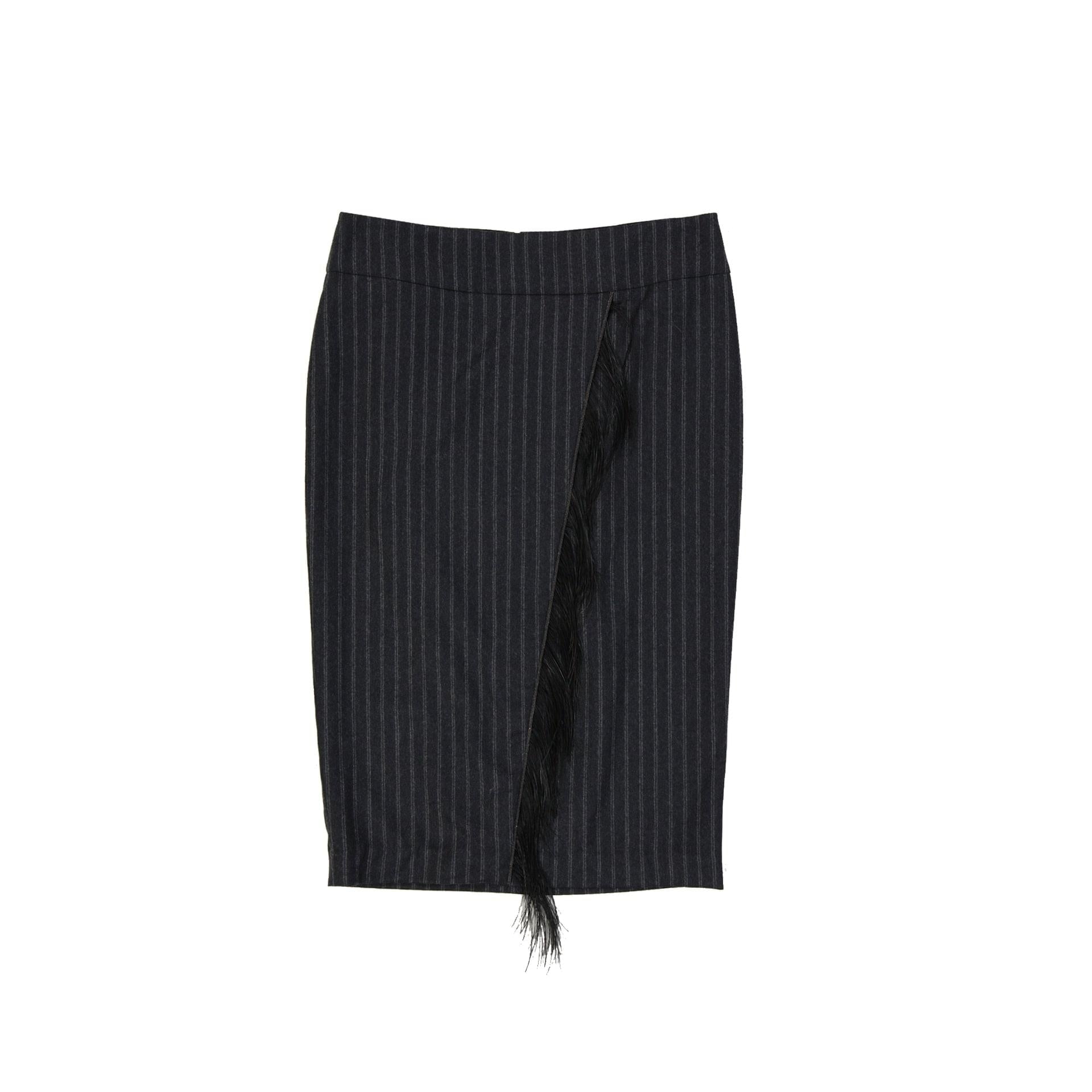 Brunello Cucinelli Wool Striped Skirt Women  DestGlow