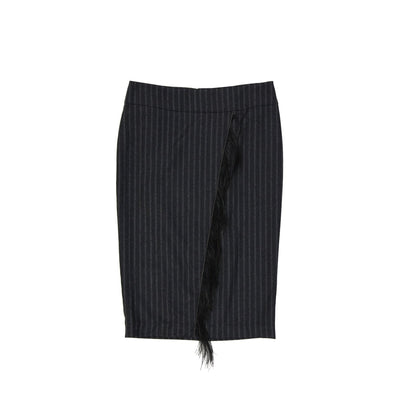 Brunello Cucinelli Wool Striped Skirt Women  DestGlow