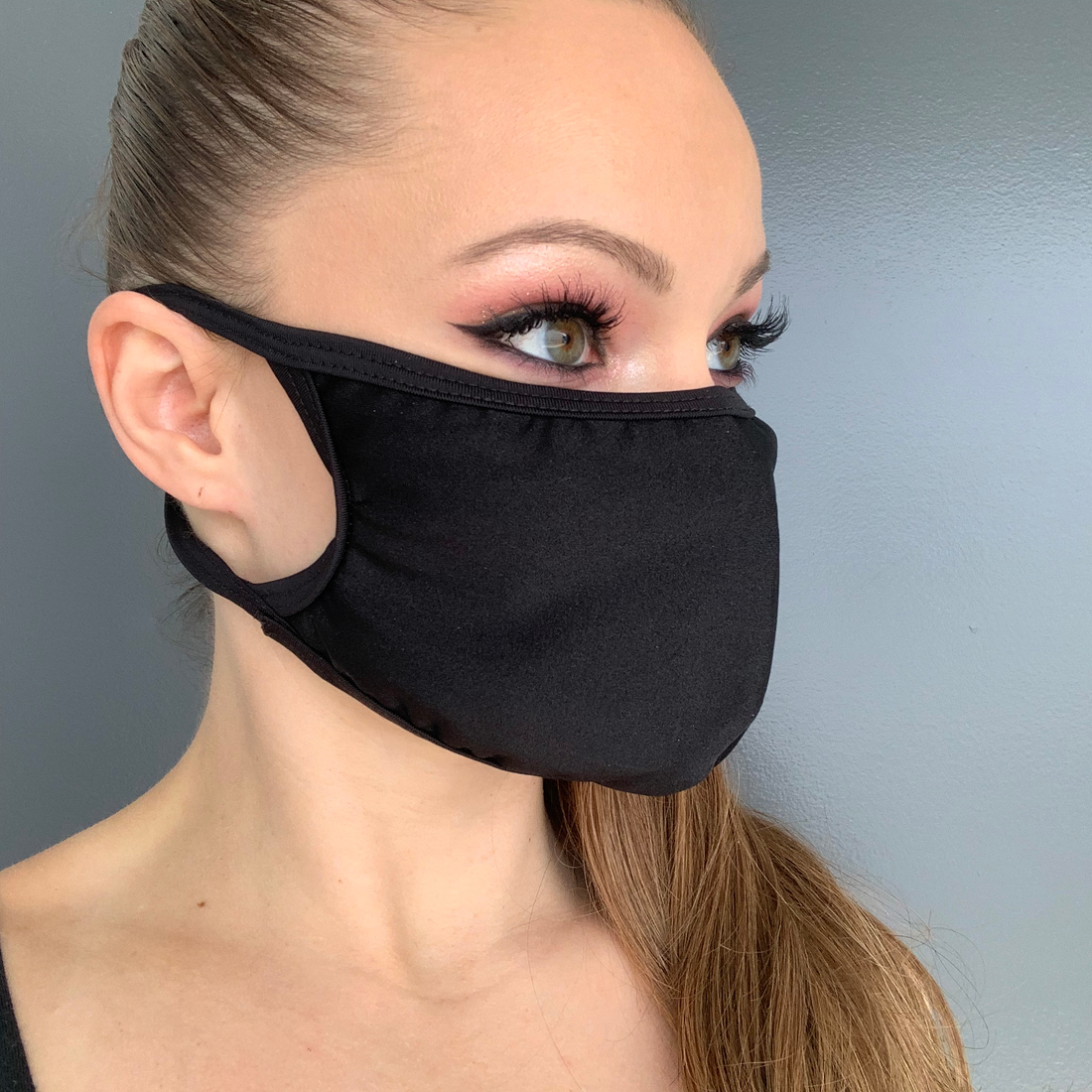 Multi Layered Face Mask - Solid Lycra 