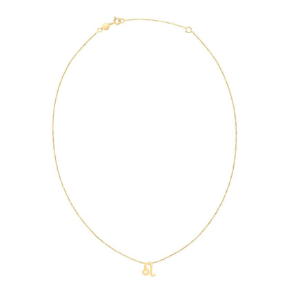14K Yellow Gold Leo Necklace by Bids.com