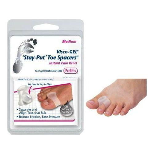 PediFix Large Stay Put Toe Spacers 2/Pkg by Pasteur Pharmacy