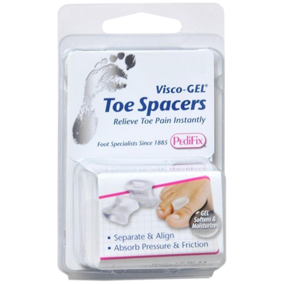 PediFix Visco-Gel Toe Separators 4 Count by Pasteur Pharmacy