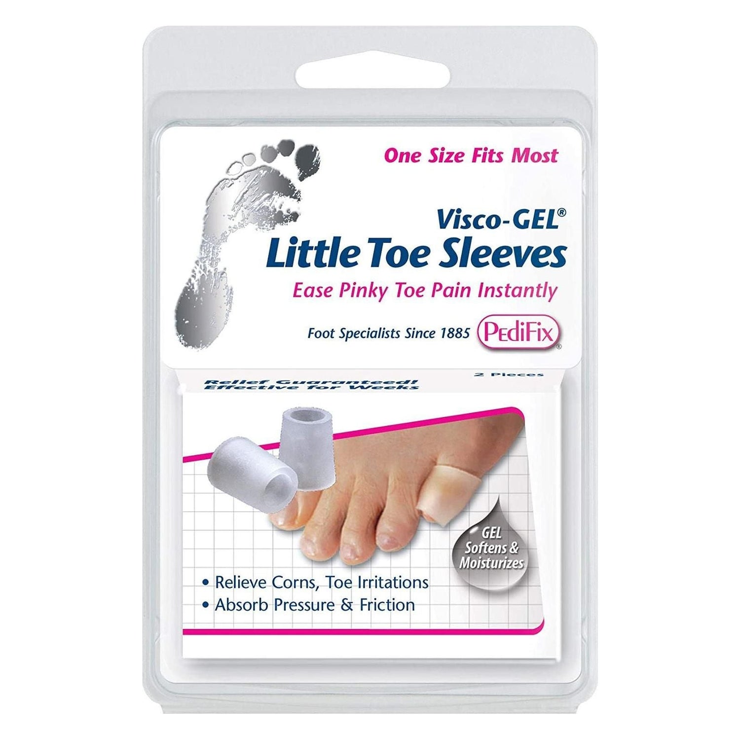 PediFix Visco-Gel Little Toe Sleeves 2 Ct by Pasteur Pharmacy