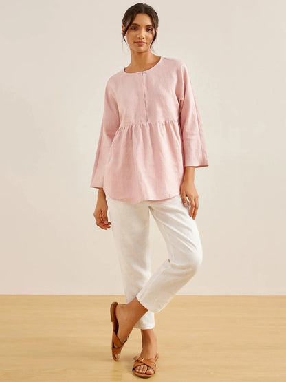 Linen Long-Sleeved Top SITKA by LINTICO