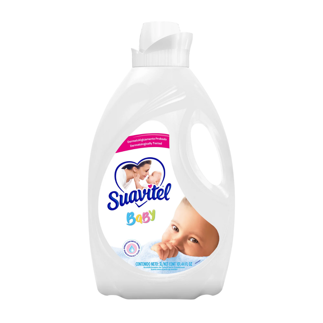 Suavitel Baby Liquid Fabric Softener (64 oz) by Farmacias Savia