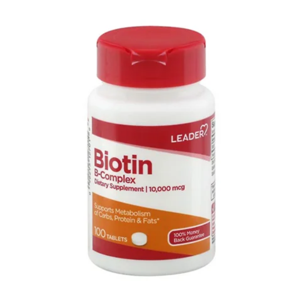 Leader Biotin Tablets (10,000mcg 100ct) by Farmacias Savia