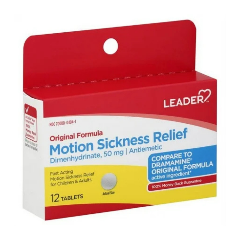 Leader Motion Sickness Relief Tablets (12 ct) by Farmacias Savia