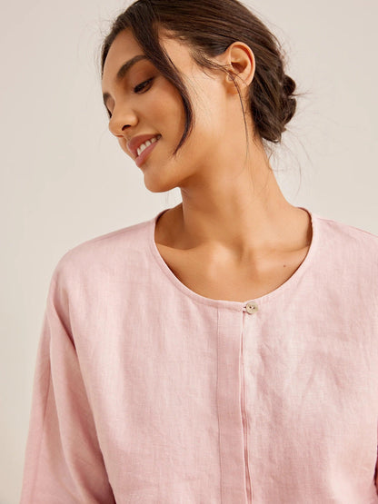 Linen Long-Sleeved Top SITKA by LINTICO