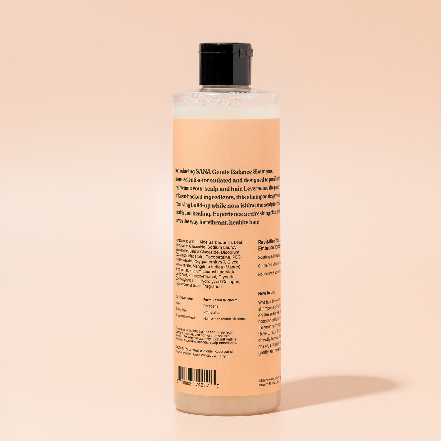 SANA Gentle Balance Shampoo - Infused w/ Hydrolyzed Collagen by Floraebeauty