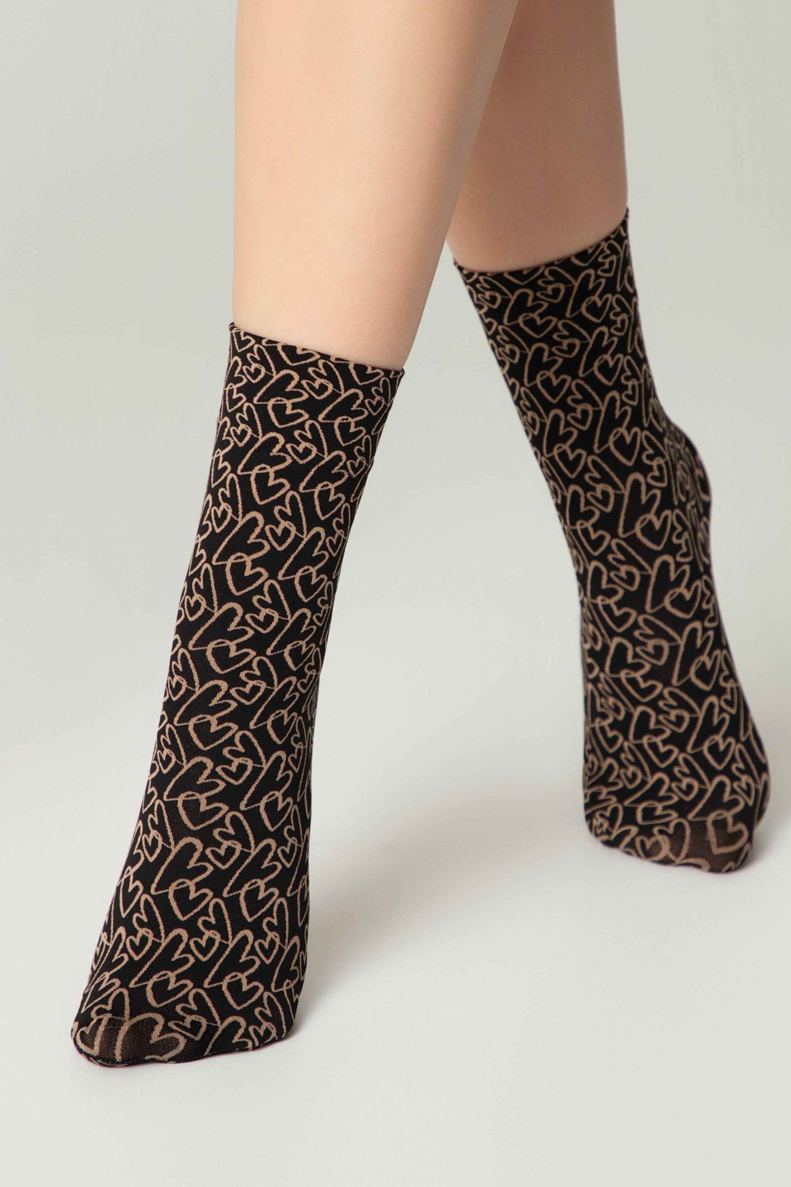 Dense Socks Conte Fantasy - "Love" Designs