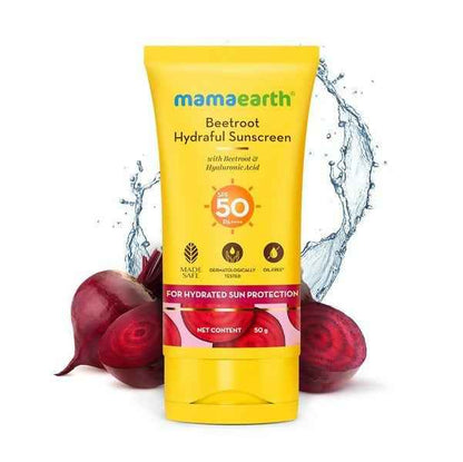 Mamaearth Beetroot Hydraful Sunscreen SPF 50 &amp; PA++++