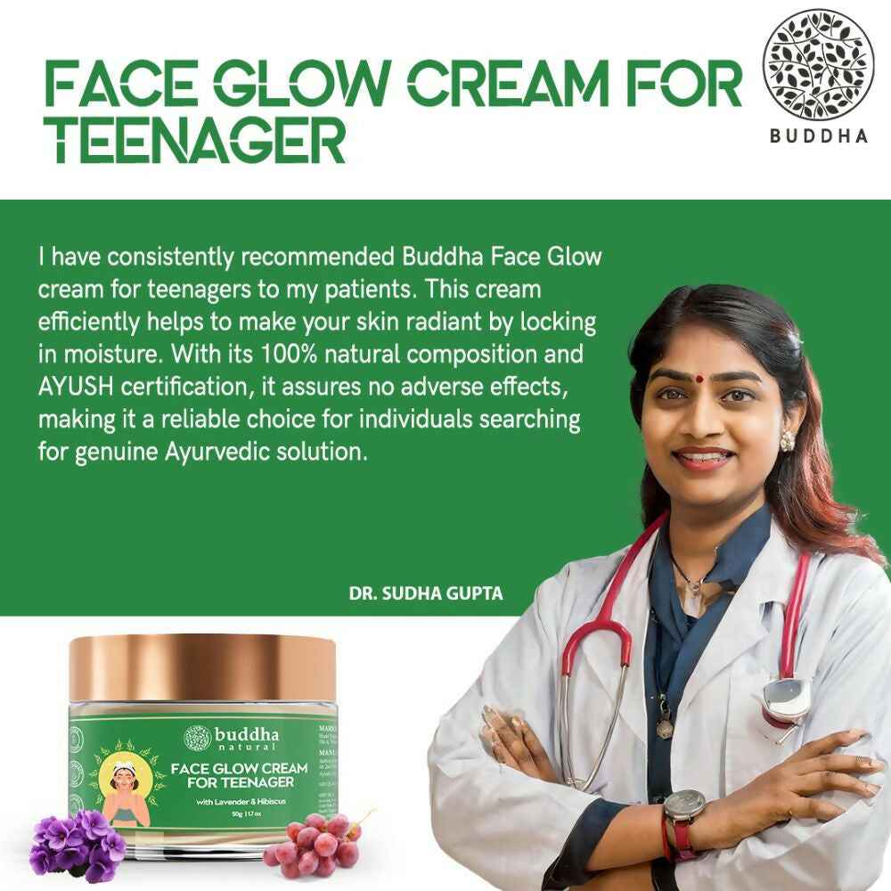 Buddha Natural Face Glow Cream for Teenager (11 to 19 Years)